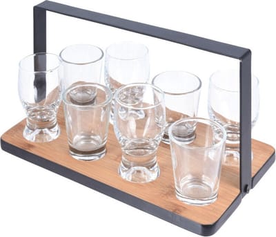 Excellent Houseware Amuse Set Met Serveerrekje En Glaasjes