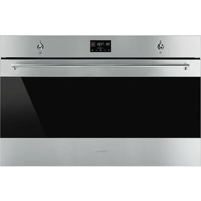 SMEG Thermogeventileerd Oven Oven , Classici, 90 cm, Thermogeventileerd, Roestvrij staal, A+, Pyrolyse