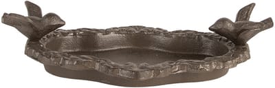 Clayre & Eef Vogelvoederbak Vogel 24x13x6 cm Bruin Metaal