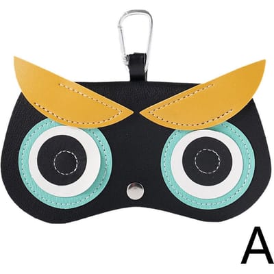 Mode Vrouwen PU Lederen Brillenkoker Cartoon Draagbare Brillen Opbergtas Zonnebrillendoos Brillenkoker Beschermingstassen white