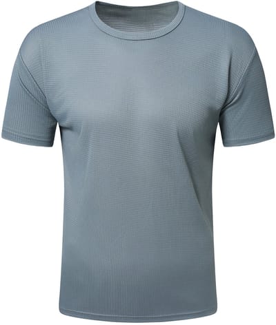 YOUTHUP Heren Casual Sport Korte Mouw T-Shirt - Ronde Hals Eenvoudig - S