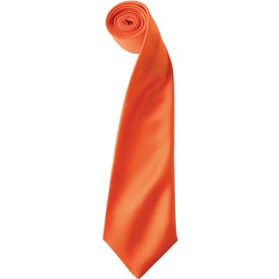 Premier Satijnen stropdas voor volwassenen (Oranje)