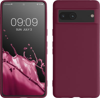 kwmobile telefoonhoesje geschikt voor Google Pixel 7 - Hoesje voor smartphone - Back cover in bordeaux-violet