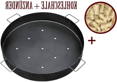 Vuurplaats met Grill - Buitenkeuken Grillstation - Gezellig Buiten Koken - Schanskorf Design - 92 cm Diameter - Roestkleurig