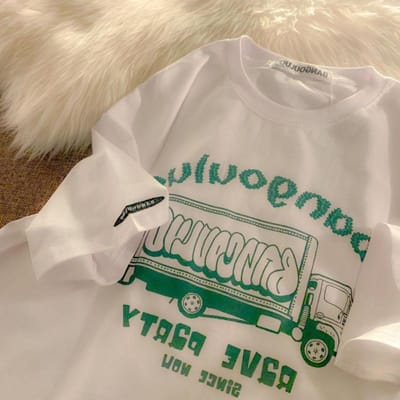 T-shirt à manches courtes pour femmes, couleur unie, imprimé dessin animé, manches courtes, col rond, coton, ample, décontracté 4XL blanc