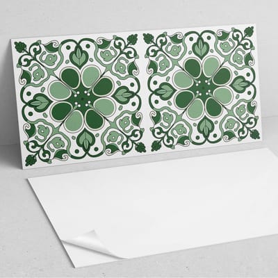 Coloray Wandpanelen Zelfklevend - Plantenpatroon met bladeren PVC Wandpaneel - 100 cm x 50 cm - Groente Wandbekleding Zelfklevend - 1 stuk - Mozaïeken Wandpanelen Zelfklevend - Wandpaneel Keuken - Wandpanelen Badkamer