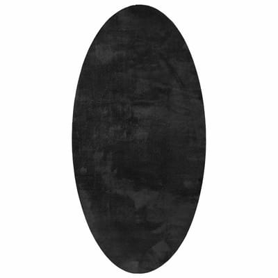 vidaXL - Tapijt - HUARTE - Zwart - 80 - x - 150 - cm - 100% - Polyester