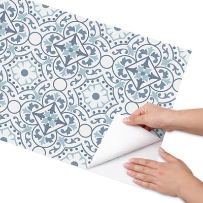 Coloray Meubel Wrap Folie - Wit Meubelfolie - 50x100 cm - Decoratiefolie Stijlvol mozaïek - Meubel Wrap Folie - Geometrische Meubelfolie - Plakfolie Meubels - Keuken decoratie - Achtergronden en patronen
