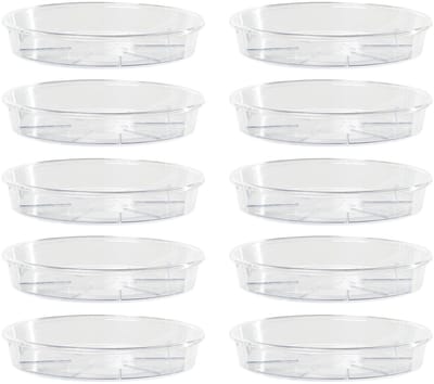 Ronde Plantenschotels Plastic van Tuin Indoor Outdoor Home (10, Ø 12 cm)