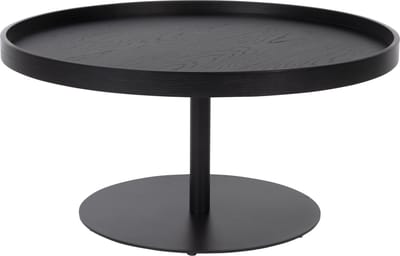 Housecraft Living Yuri Bijzettafel Rond 70x70 cm Hout Zwart