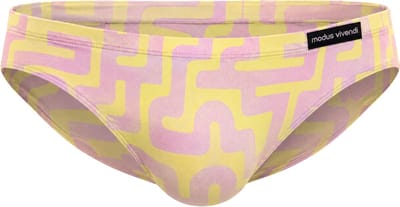 MODUS VIVENDI Labyrinth Bazil Cut Brief Dusty-Pink - MAAT S - Heren Ondergoed - Slip voor Man - Mannen Brief