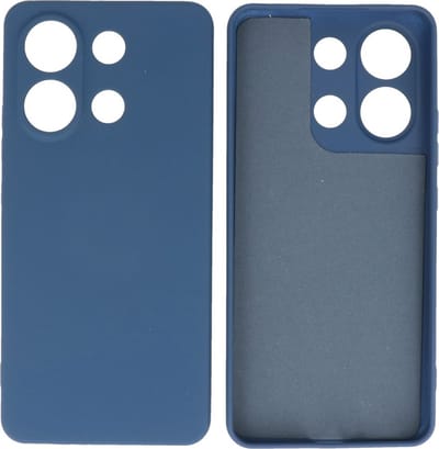 Hoesje Geschikt voor Xiaomi Redmi Note 13 4G - Fashion Telefoonhoesje Backcover - Siliconen Hoesje - Navy