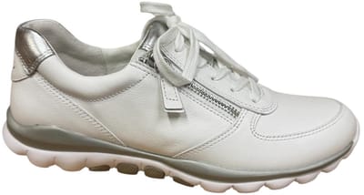Gabor Damen Schnürschuh bequem Rolling Soft in weiss