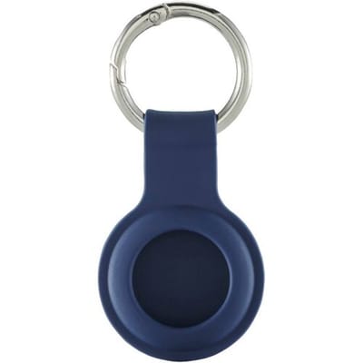 Hama Airtag Sleutelhanger - Geschikt voor Apple Airtag - Krasbestendig beschermhoesje - Hoes op maat - Sleutelhanger makkelijk te bevestigen - Blauw