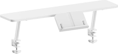 Bureau-butler met boekhouder - Studiebureau organizer - Studeren en werken - Stevige bureaubevestiging - 90x20x20 cm - Wit