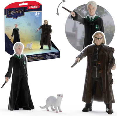 SLH14907 Schleich Harry Potter Mad-Eye Moody en Draco Malfoy met fret, figuur voor kinderen 6+