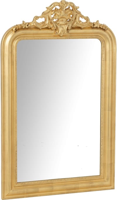 J-Line spiegel Ema - hout - goud