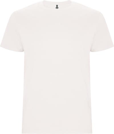 4 Pack T-shirts unisex met korte mouwen, 190 gram 'Stafford' Vintage Wit - S