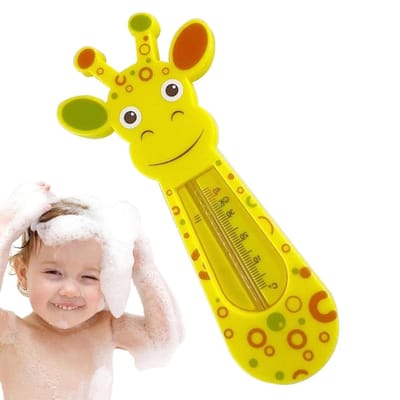 Baby Badthermostaat - Baby Thermometer - Veilig Baden - Schattig Dieren Design - 15 cm - Geel