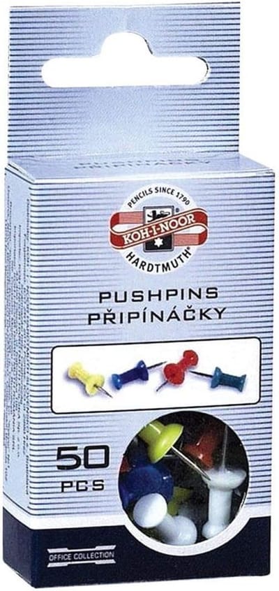 Set van 50 Kleurrijke Spelden 11mm - Ideaal voor Prikbord of Kantoor