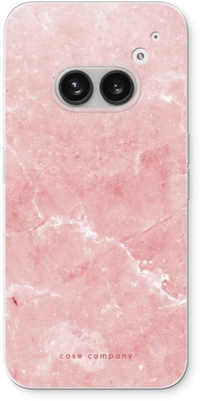 Case Company® - Hoesje geschikt voor Nothing Phone (2a) hoesje - Roze marmer - Soft Cover Telefoonhoesje - Bescherming aan alle Kanten en Schermrand