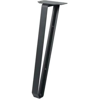 Duraline Meubelpoot Contour Staal 40cm Mat Zwart