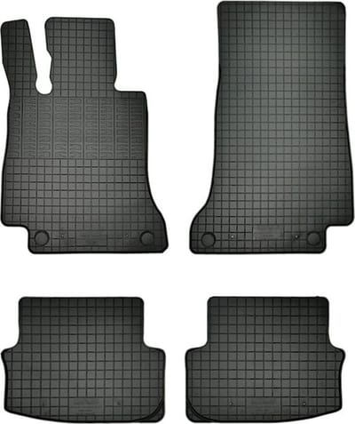 Rubber matten passend voor Mercedes C-Klasse W205 Coupe/Cabrio 2015- (4-delig + montagesysteem)