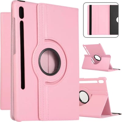 Draaibaar Hoesje - Rotation Tabletcase - Multi stand Case Geschikt voor: Samsung Galaxy Tab S6 (T860) - lichtroze