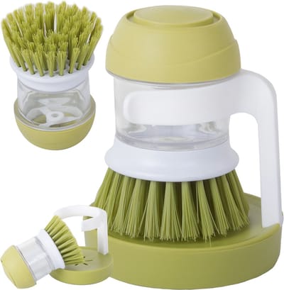 Automatische Zeepdispenser | Afwasmiddeldispenser | Afwasborstel | Siliconen | Met Standaard | Navulbaar | Antislip