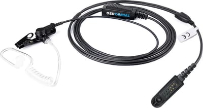 DerComms® Heavy duty portofoon headset voor Motorola GP serie portofoon GP340 MTP700
