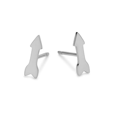 CO88 Collection Elemental 8CE-70329 Stalen oorbellen -pijl - 8 mm - Zilverkleurig