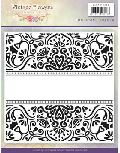 Embossingfolder - Jeanine's Art - Vintage Bloemen