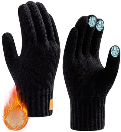 Ynkkvre - Handschoenen Winter - Warme handschoenen - Verwarmde Handschoenen - Touchscreen geschikt - Winddicht dubbel laags - Ergonomisch comfort - Anti-slip grip