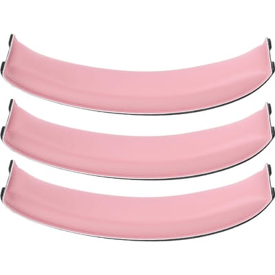 3 stuks Hoofdtelefoon Hoofdband Pad Zacht Eiwitleer DIY Hoofdtelefoon Hoofdkussen Vervanging voor HECATE roze