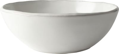 Dutch Rose Organic Schaal - Serveerschaal - Stoneware Handgemaakt - 23cm - Wit