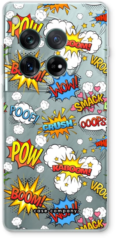Case Company® - Hoesje geschikt voor OnePlus 12r hoesje - Pow Smack - Soft Cover Telefoonhoesje - Bescherming aan alle Kanten en Schermrand