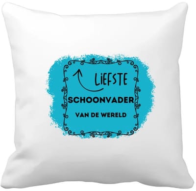Akyol - liefste schoonvader van de wereld Kussen hoes - Vader - de liefste schoonvader - vader cadeautjes - vaderdag - verjaardag - geschenk - kado - 40 bij 40 cm