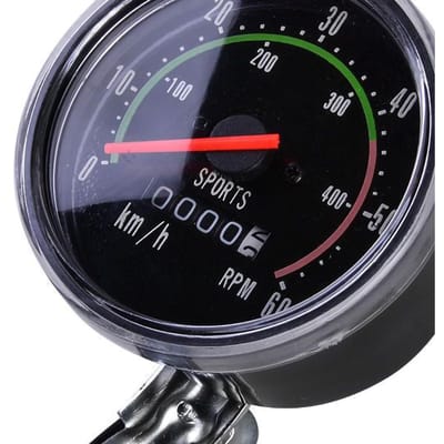 Compteur de vitesse de vélo Compteur de vitesse de vélo Circulaire Universel Mécanique Mesure Précise gray