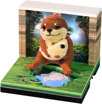 3D Kalender - Papieren Notitieblok - Bureau Decoratie - Creatieve Maandweergave - 8.5 x 8.5 x 6.8 cm - Meerdere Kleuren