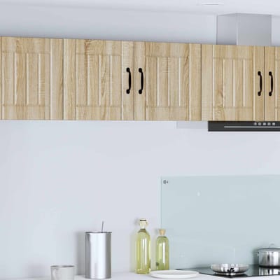 vidaXL - Wandkast - LUCCA - Sonoma - Eiken - 80 - x - 31 - x - 40 - cm - Bewerkt - hout