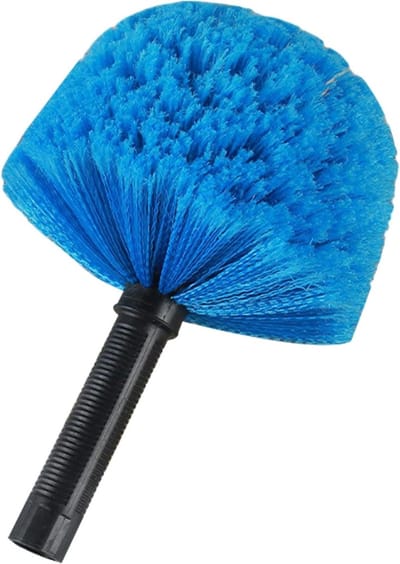 Spinnenweb Borstel - Klus Borstel - Hoge Plekken Schoonmaken - Twist-on Ontwerp - 24 cm - Blauw