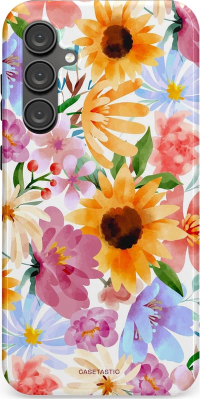 Casetastic Hoesje Geschikt voor Samsung S23 FE - Stijlvolle Beschermende Duo-layer Case - Aquarel fantasie