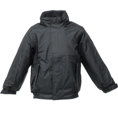 Regatta Kinderen/kinderen Waterdicht Windproof Dover-jasje (Zwart/Ash)