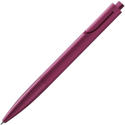 LAMY noto bordeauxrood Balpen | Kunststof in Driehoeksvorm | Clip Geïntegreerd in Behuizing | Inclusief LAMY Grootvulmine M 16 Zwart – Schrijfdikte M