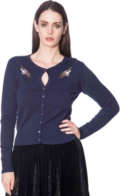 Banned - PRIESTESS HANDS Cardigan - M - Blauw