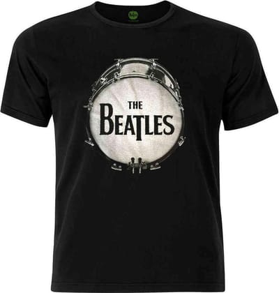 The Beatles - Drum Heren T-shirt - S - Zwart