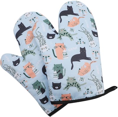 1 paar Ovenwanten - Hittebestendige Handschoenen - Barbecue Handschoen - Grill & Oven Want - hittebestendige - bbq accessoires - Warmte-isolerende handschoenen - Koken - Polyester