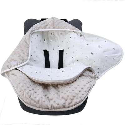 Winter Wikkeldeken voor Babyzitje en Buggy met Sterrenpatroon