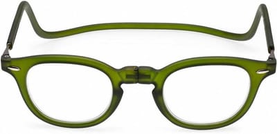 Leesbril met nekband - Klaar-in-bril - Comfortabel lezen - Magnetische sluiting - +300 Dioptrie - Groen