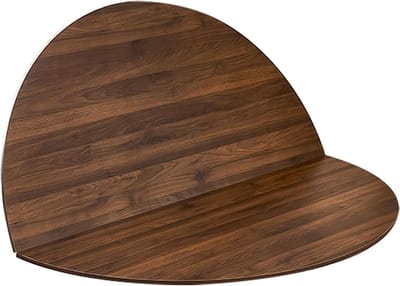 Opvouwbaar Tafelblad - Ronde Vervanger - Extra Ruimte Creëren - Ruimtebesparend Ontwerp - Diameter 110cm - Bruin